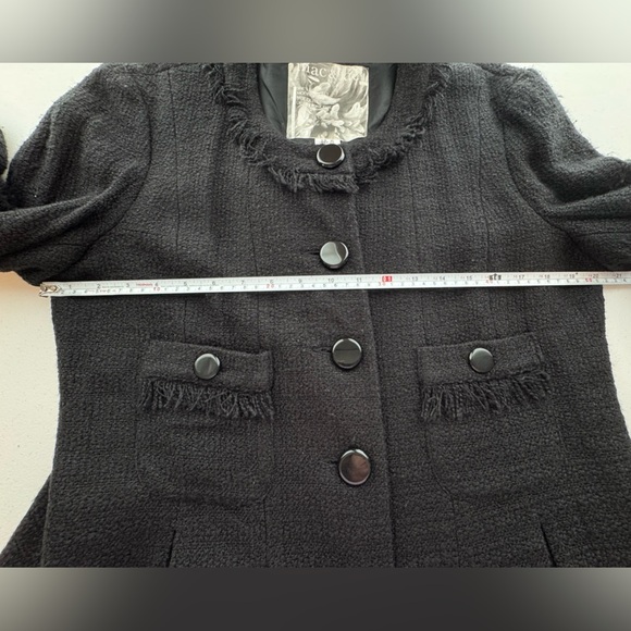 Mac & Jac Tweed Jacket, Black Size Extra Large - Picture 4 of 9